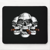 Schädel mit Schatten Mousepads
