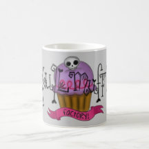 Schädel-Muffin-Fabrik-Becher Tasse