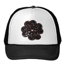 Schädel-Rose Baseball Mützen