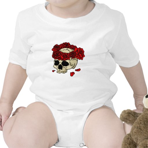 Schädel-Rosen Shirt