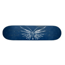 Schädel-Schmetterlings-Skateboard Skate Board