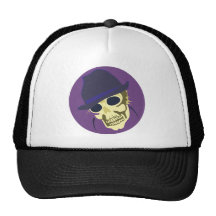 Schädel Totenkopf skull Hut hat Retrokultmütze