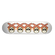 Schädel u. crossbacon_big, Schädel u. crossbacon_b Personalisiertes Skateboarddeck