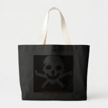 Schädel-und Knochen-Halloween-Taschen-Tasche