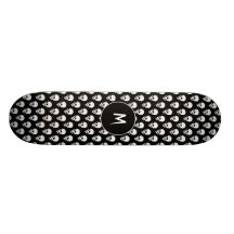Schädelmuster Skateboarddeck