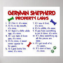SCHÄFERHUND PL2 PLAKATDRUCK