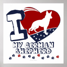 Schäferhund Plakat