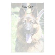 Schäferhund stationär druckpapier