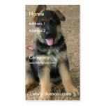 Schäferhund-Welpen-Visitenkarte