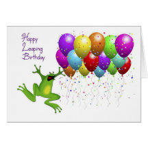 Schaltjahr-alles Gute zum Geburtstag Karte
