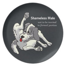 Schamloser Mann Party Teller