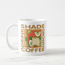 Schatten angebauter Kaffee Tee Tassen