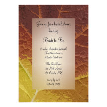Schatten der Herbst-Brautparty-Einladung