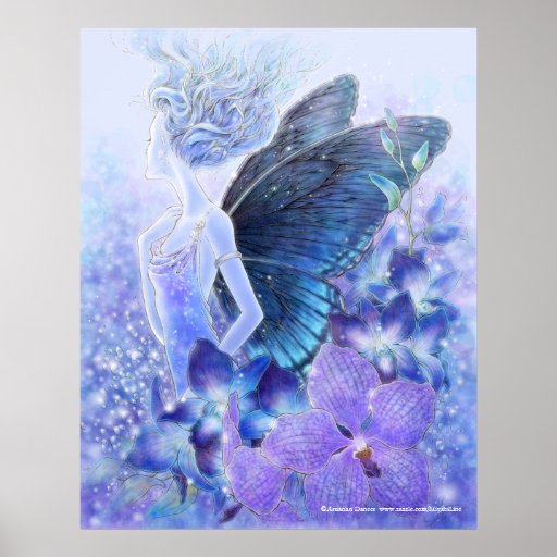 Schatten des blauen Kunst-Druckes Posterdrucke