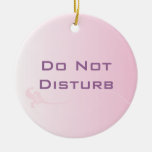 Schattiertes Rosa stören nicht Tür-Aufhänger Weihnachtsbaum Ornament