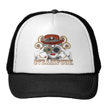 Schauen der steampunked steampunk Collagenkunst Retrokappen