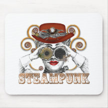Schauen der steampunked steampunk Collagenkunst Mauspad