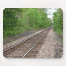 Schauen hinunter die Bahnen Mousepad