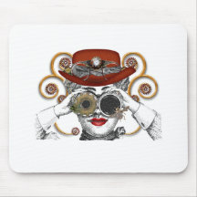 Schauen steampunked steampunk Typs Mousepads