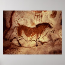 Schaukeln Sie Malerei eines Pferds, c.17000 BC Plakate
