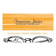 Schauspieleeyewear-Optometrie-Vision Scratchy Visitenkartenvorlagen