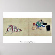 Schauspieler darstellendes Ukiyo-e. Posterdruck