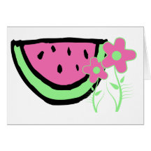 Scheibe der Wassermelone Karte