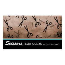 Schere-Friseursalon-Visitenkarte
