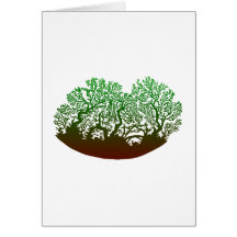 Scherenschnitt Bäume silhouette trees Karten
