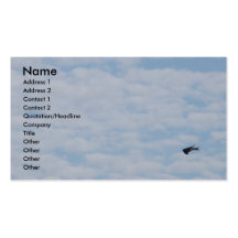 Scheunen-Schwalbe in der Himmel-Karte Visitenkarten