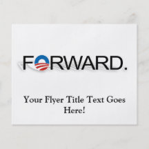 Schicken Sie für Obama 2012 nach Flyer Druck