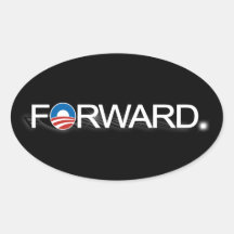 Schicken Sie für Obama 2012 nach Ovaler Aufkleber
