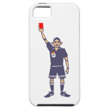 Schiedsrichter rote Karte referee red card iPhone 5 Schutzhüllen