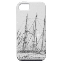 Schiff unter dem Segelzeichnen Schutzhülle Fürs iPhone 5