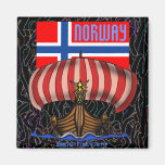 Schiffs-Magnetentwurf Norwegens cooler Wikinger