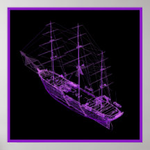 Schiffs-Wand-Kunst des Piraten-20x20 Plakate