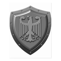 Schild Deutschlands Eagle Postkarten