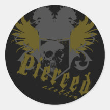 Schild und Engel Stickers
