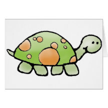 Schildkröte-Gruß und Mitteilungskarten