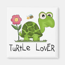 Schildkröte-Liebhaber-T-Shirts und Geschenke Magnete