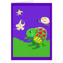 Schildkröte-Mond-Tanz Karte