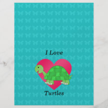 Schildkröte-Türkisschmetterlinge der Liebe I Individuelle Flyer
