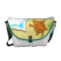 Schildkrötestrand-Taschenweiß Kurier Taschen