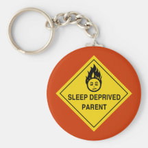 Schlaf beraubtes Elternteil Keychain Schlüsselanhänger