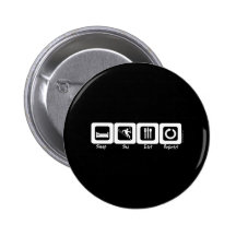Schlaf-Ski essen Wiederholung Button