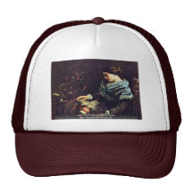 Schlafender Spinner durch Courbet Gustave Trucker Mützen