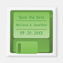 Schlaffer Disc-Save the Date Magnet, grün Magnete