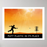 Schlag-Plastik in seinem Platz Poster