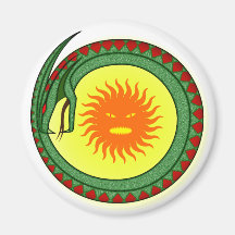 Schlange Sonne snake sun Magnete