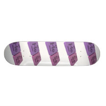 Schlauch als Ho Holmium und Se Selemium Skateboarddeck